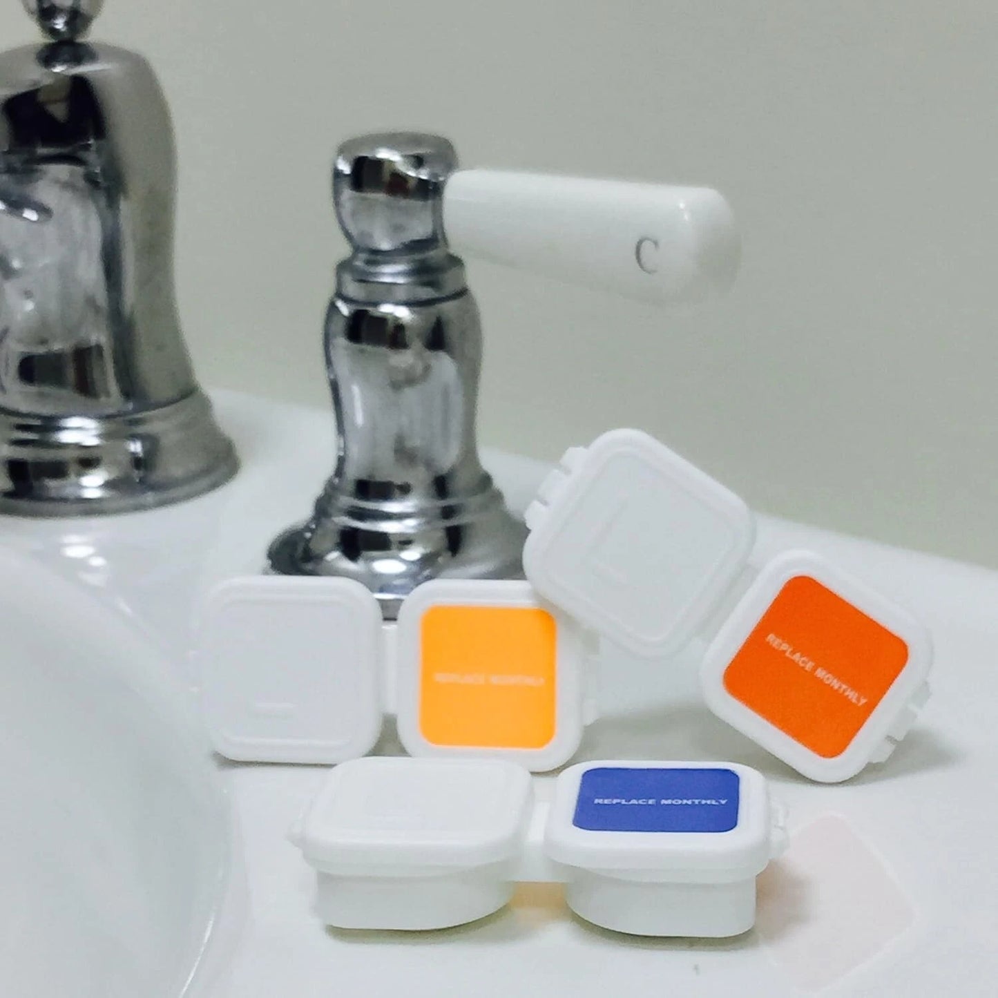 Flip N Slide Contact Lens Case 3 Pack Flip Top