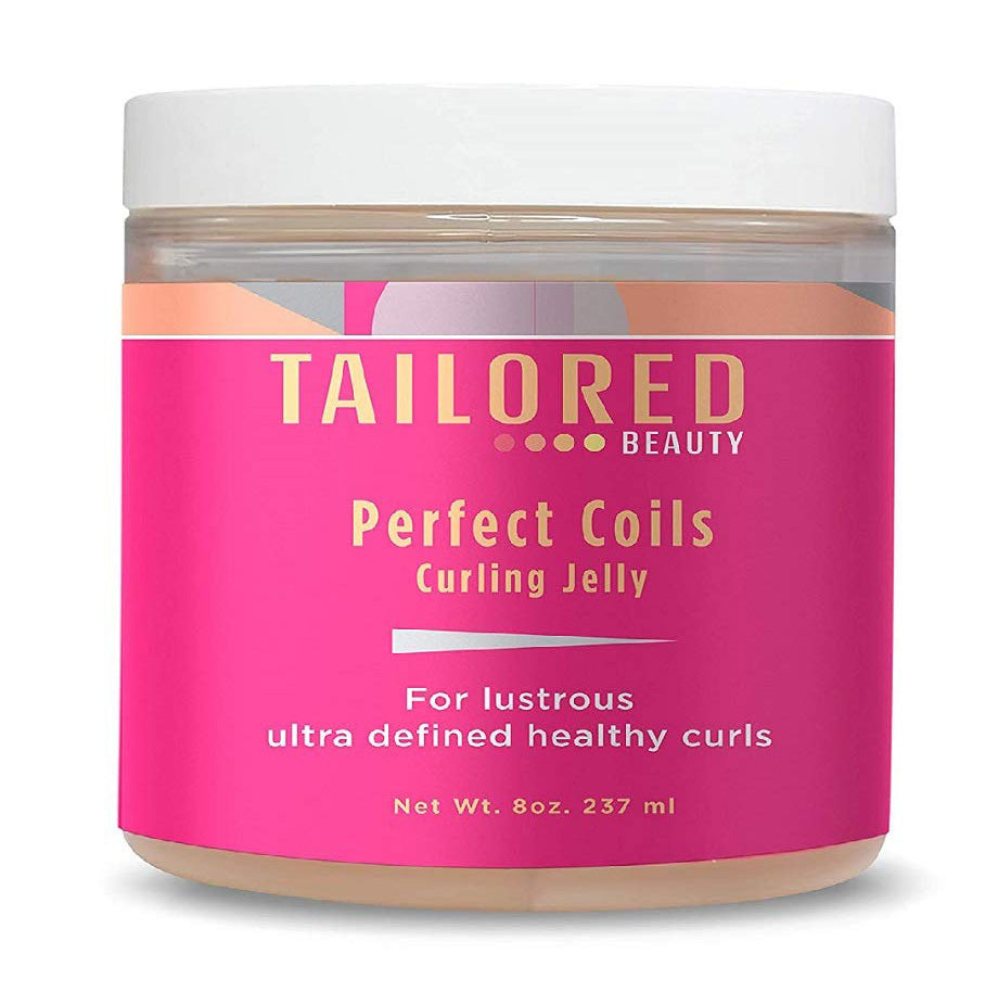 Tailored Beauty Perfect Coils Curling Jelly - Styling Hair Gel - Black Castor Oil - Curly Hair - Twisting & Smooth Edges