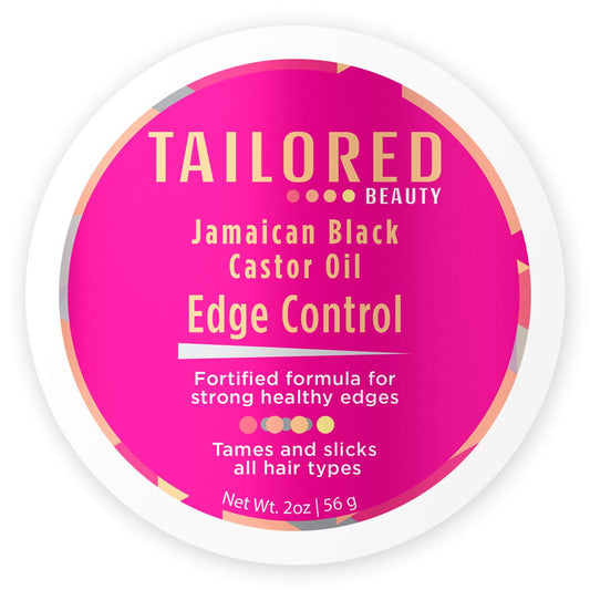 Tailored Beauty Jamaican Black Castor Oil Edge Control - Moisture & Shine with Aloe Vera and Coconut Oil for Natural Hair