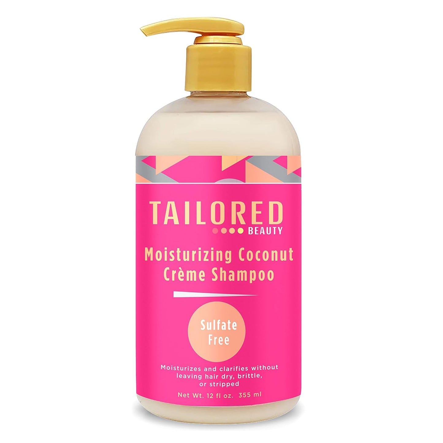 Tailored Beauty Moisturizing Coconut Crème Shampoo - Grow Strong Healthy Hair - 100% Natural Daily Shampoo with Coconut Oil For All Hair Textures & Skin Types