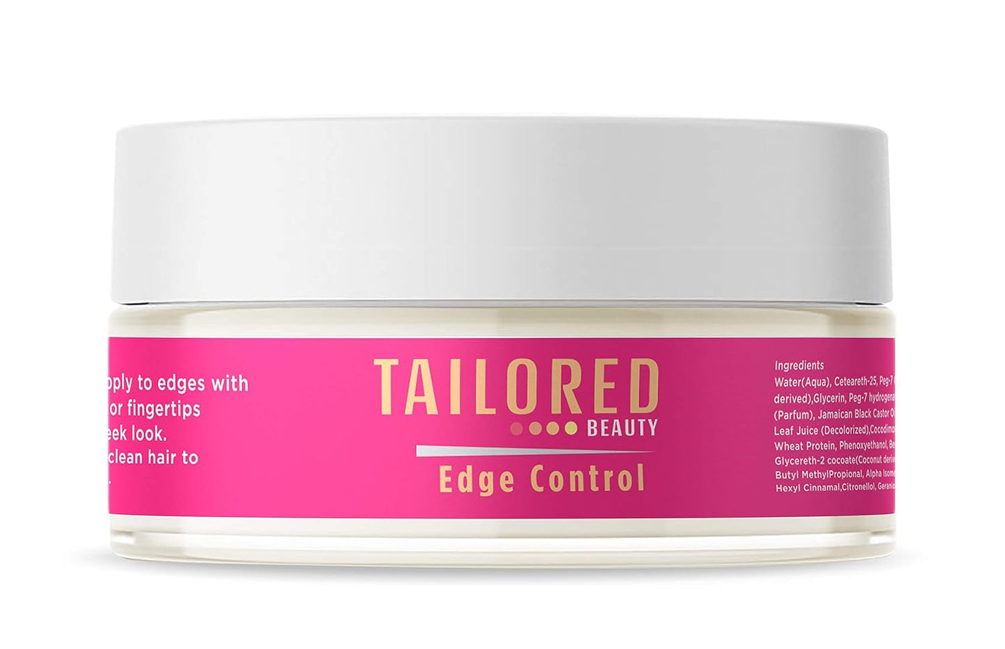 Tailored Beauty Jamaican Black Castor Oil Edge Control - Moisture & Shine with Aloe Vera and Coconut Oil for Natural Hair