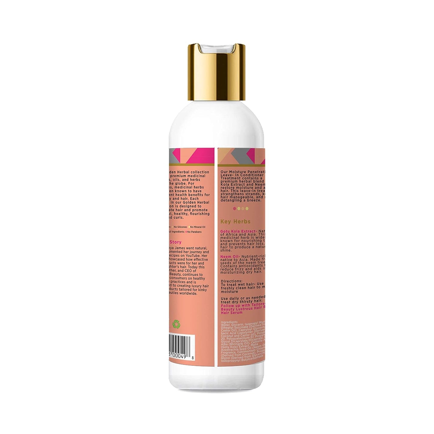 Tailored Beauty Leave in Conditioner - Cruelty-Free, Herbal Hair Conditioner For Dry, Damaged, Curly, Long, Thin Hair - Deep Moisture Penetrating Conditioner with Gotu Kola Extract & Neem Oil