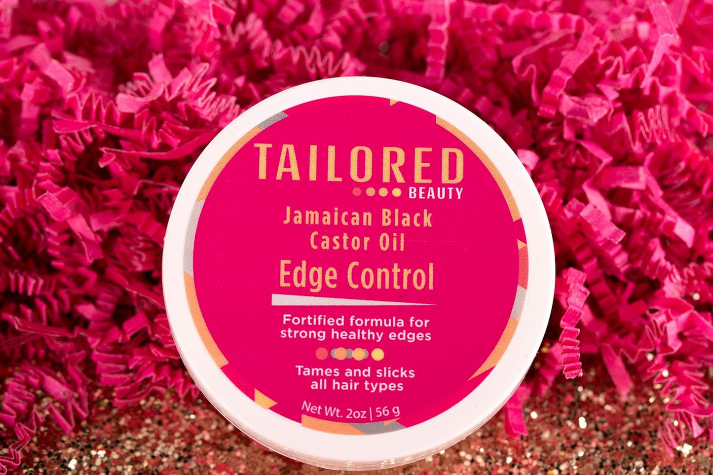 Tailored Beauty Jamaican Black Castor Oil Edge Control - Moisture & Shine with Aloe Vera and Coconut Oil for Natural Hair