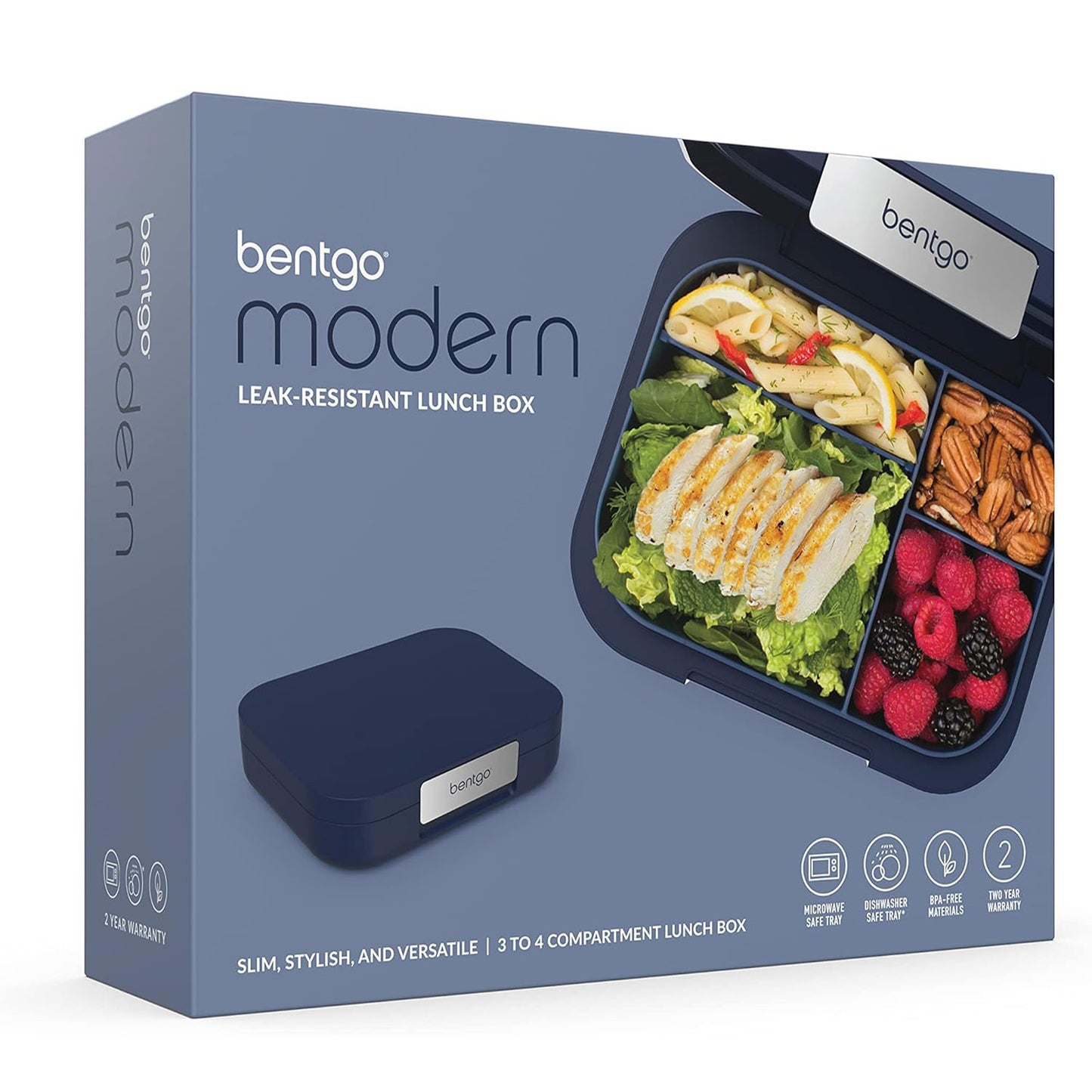 Bentgo Modern 4 Compartment Bento Style Leak-Resistant Lunch Box