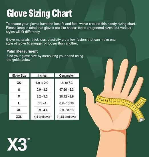 GPX3 Vinyl Gloves Clear 3 Mil Latex-Free, food-safe Size Small, Case of 1000