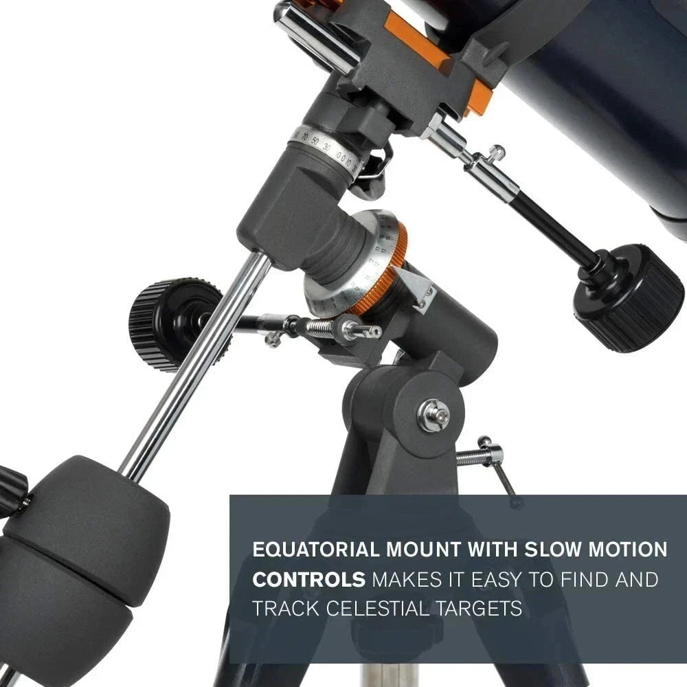 Celestron AstroMaster 114EQ 114mm f/8.8 Newtonian Reflector Telescope with German Equatorial Mount